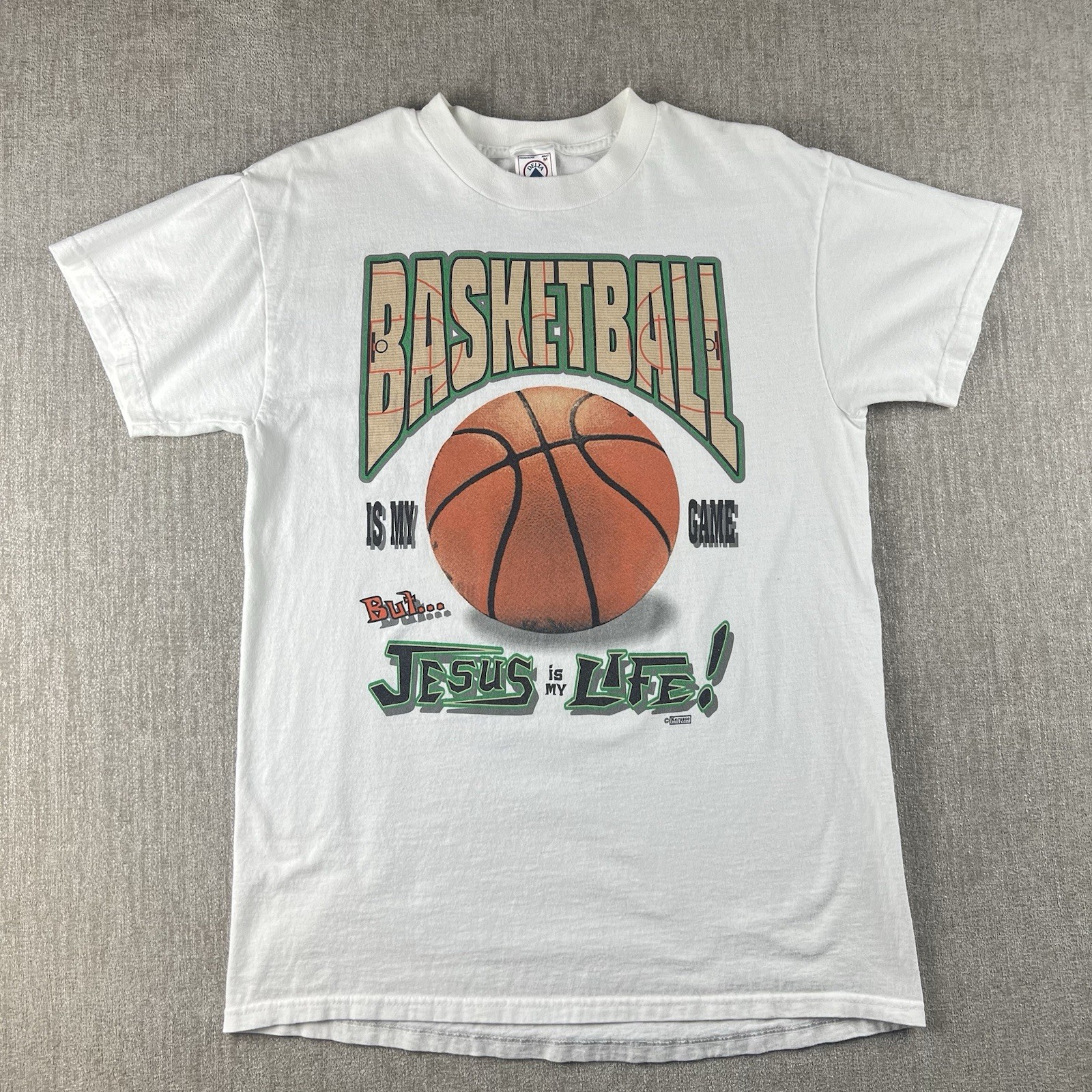 Vintage Kerusso Basketball Shirt M Jesus Is My Life Christian Delta Pro Weight gallery