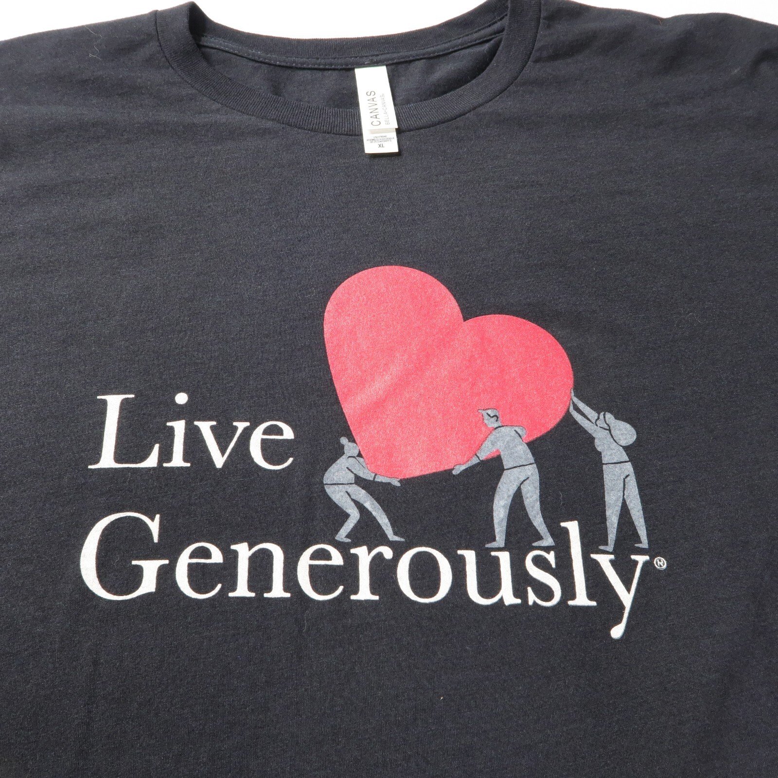 Bella + Canvas Tee Shirt Thrivent size XL black polyester/cotton/rayon gallery