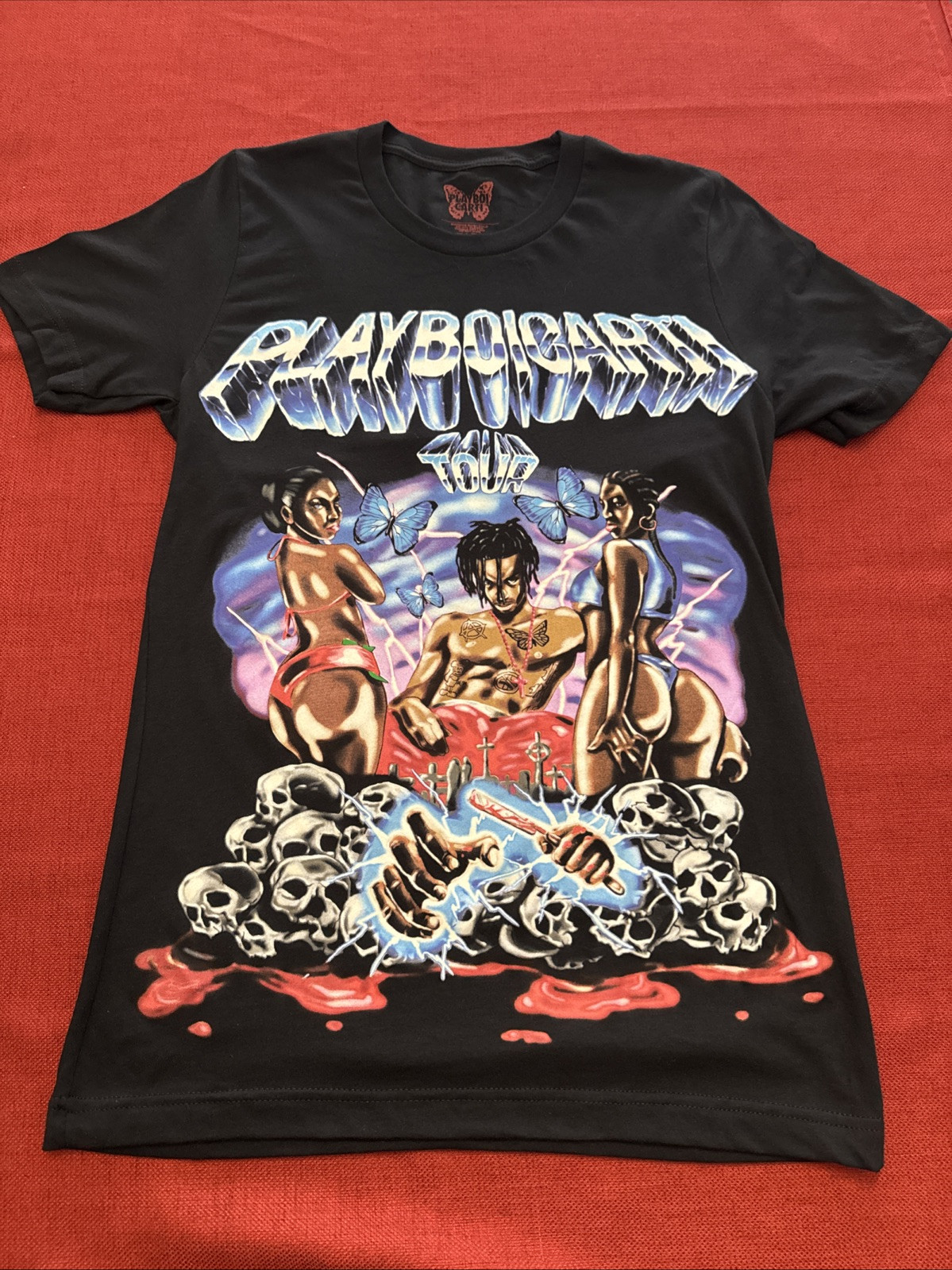 🔥New 100% Authentic 2017 PLAYBOI CARTI SELF TITLED ERA Tour Official T-shirt SM