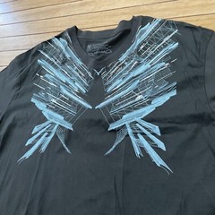 MARC ECKO Cut&Sew Deadly THREADS Men XXL Y2k Angel Wings Skate Gray Blue 2XL 44″