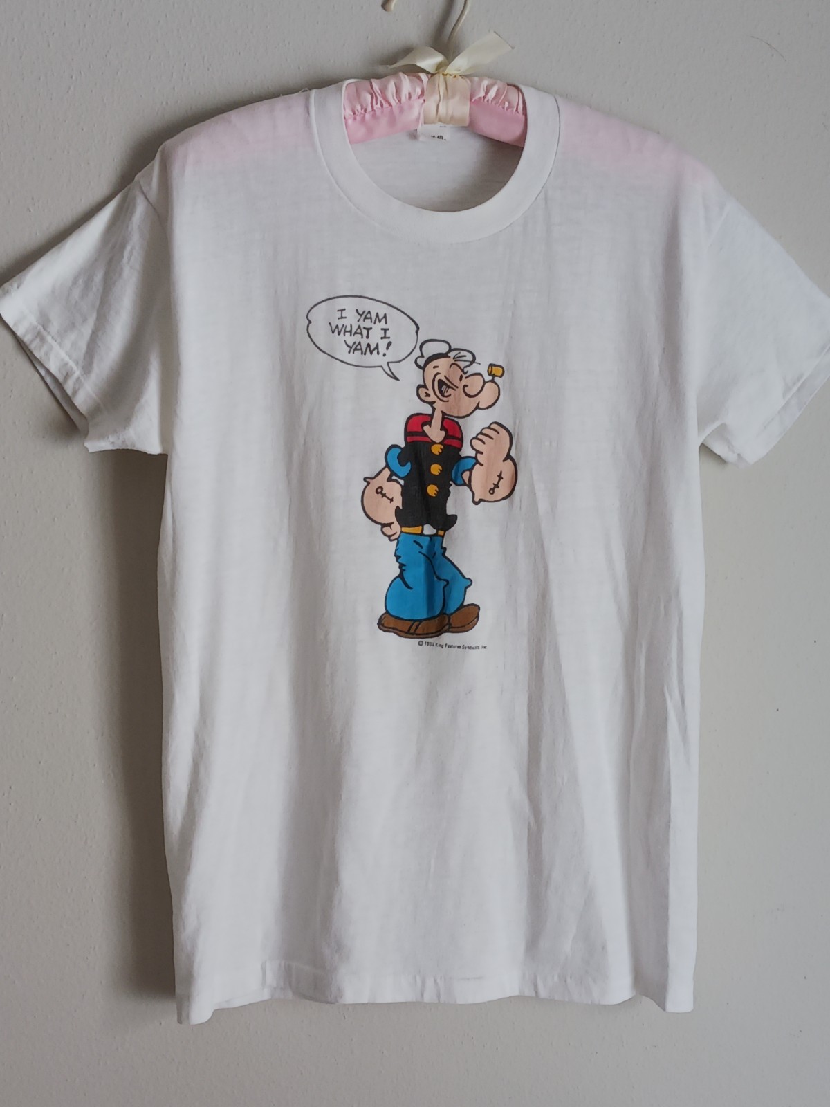 Vintage Popeye rare 1980 t-shirt King Features "I Yam What I Yam" gallery