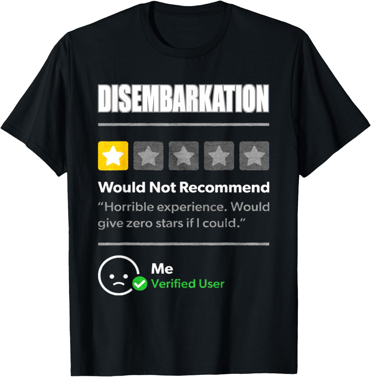 Do Not Pack Disembarkation Would Not Recommend Funny Ship T-Shirt