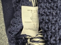 American Eagle Small Knitted Polo Shirt Striped #716