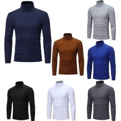 Men Top Stand Collar Pullover Sport Tops Long Sleeve Shirt Fitness Blouse Warm