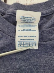 Las Vegas Nevada Heathered Blue Gray Graphic Tee Adult Size L