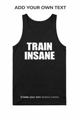 Custom Gym Tank Top Personalized Workout Shirt Mens Fitness Motivational Gift