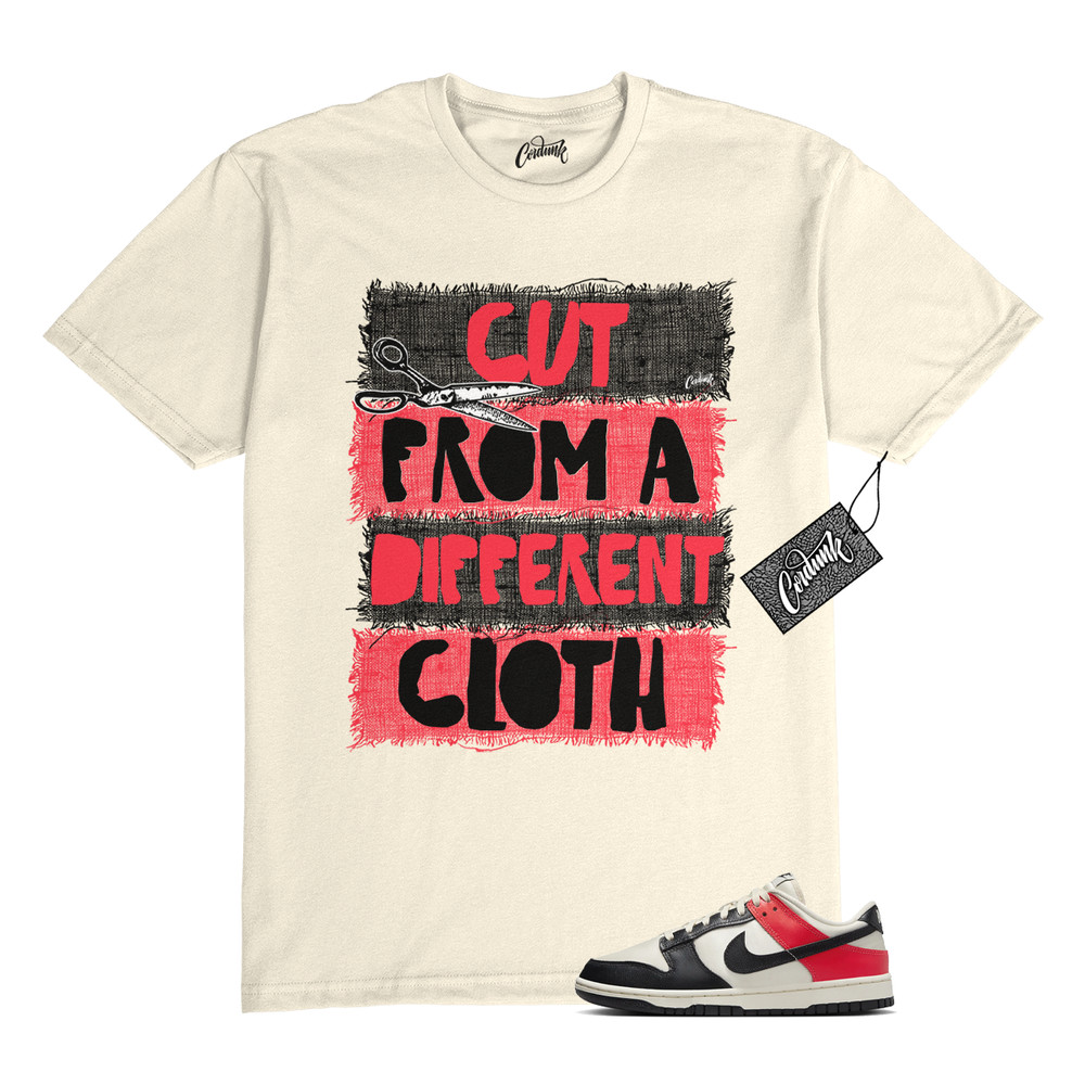 Dunk Bright Crimson Black Toe Pale Ivory Low T Shirt to Match CUT