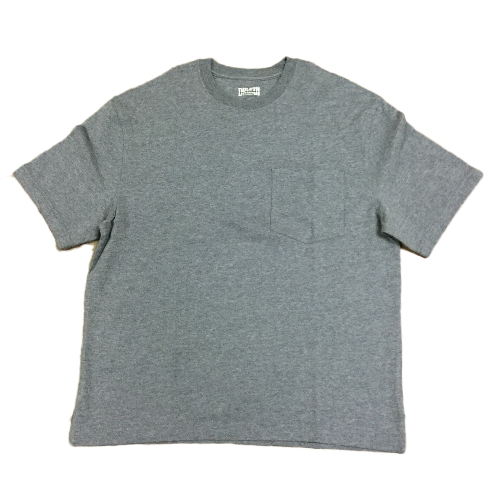 Duluth Trading Mens Short Sleeve Cotton Crew Neck Pocket Tee T Shirt, Grey gallery