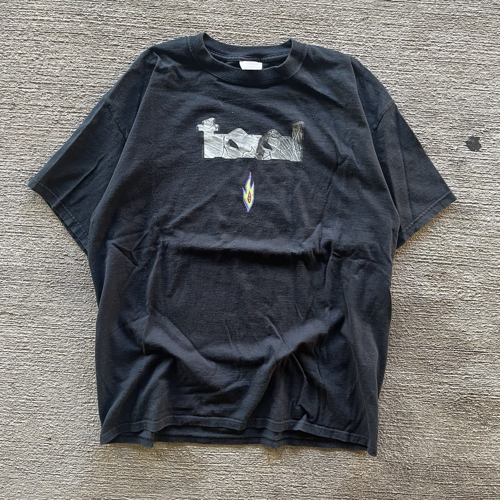 Vintage Rare Y2k 2002 Tool Lateralus Flame Eye Alex Grey Band tshirt Size Medium
