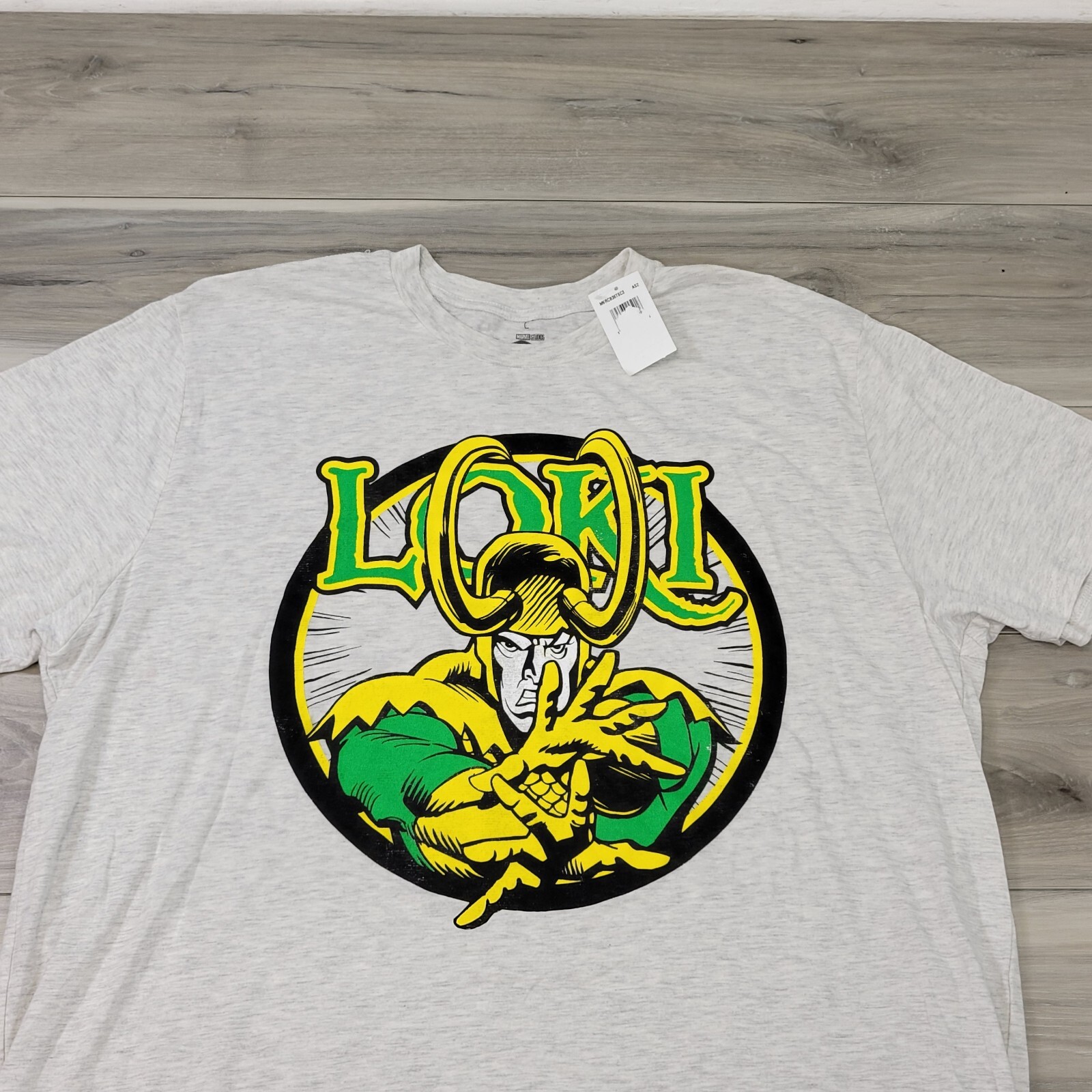 Marvel Comics Graphic T-Shirt Men's 3XLT Light Gray Loki New gallery