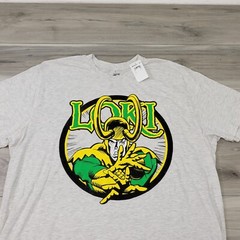 Marvel Comics Graphic T-Shirt Men’s 3XLT Light Gray Loki New