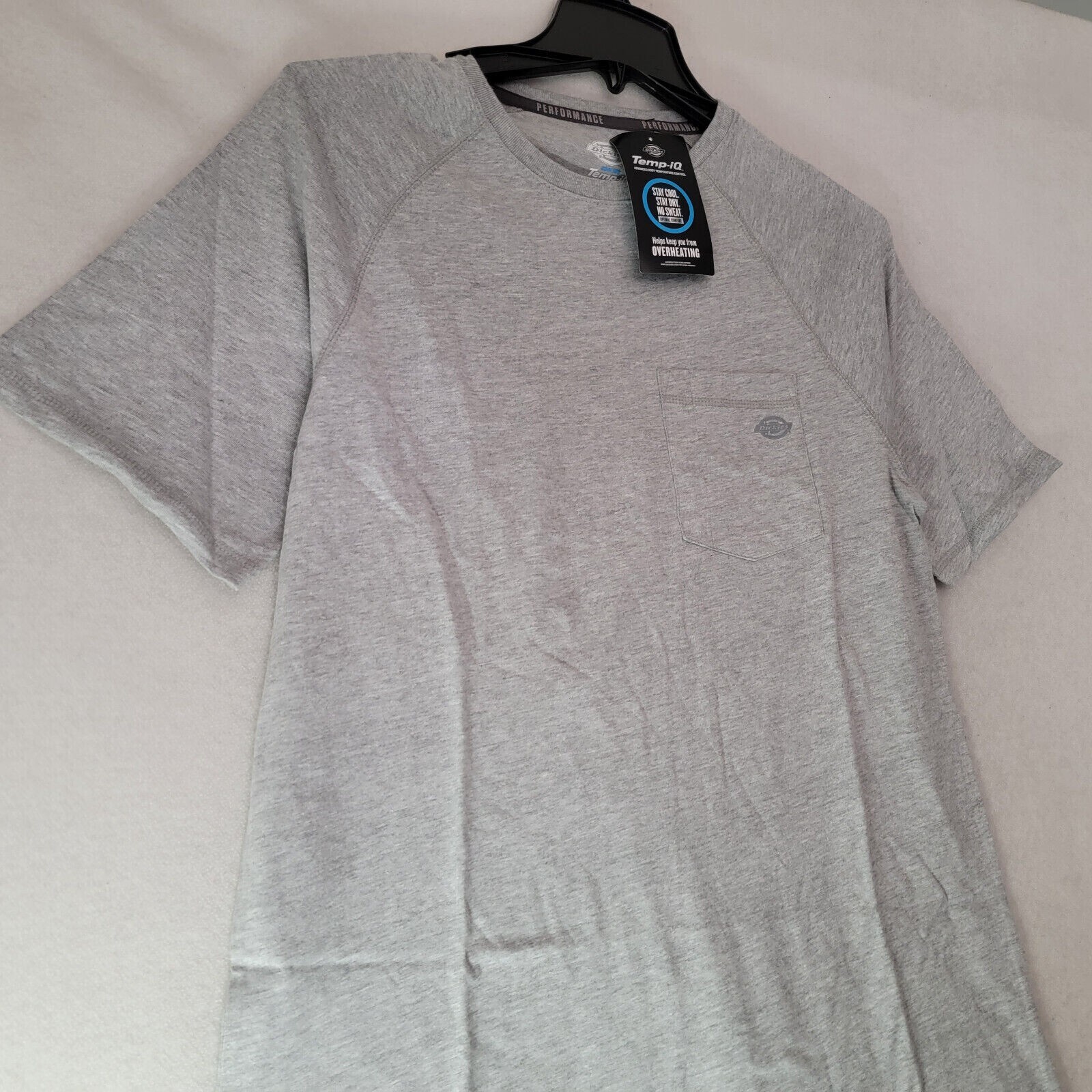 Dickies Shirt Mens Medium M Gray Lightweight Work Wear Outdoors Pocket Tee NWT gallery