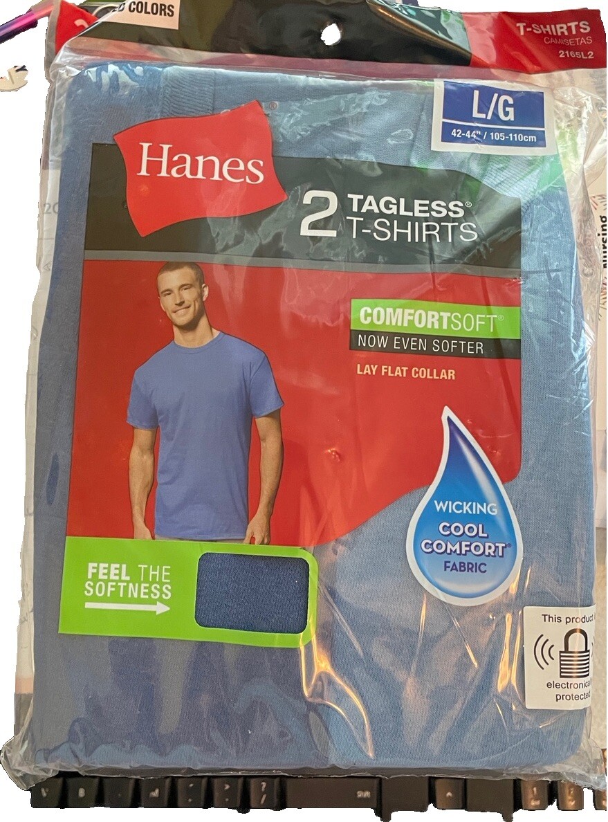 Hanes Men's T-shirt single, 2 pack or 3 pack various colors available, new gallery
