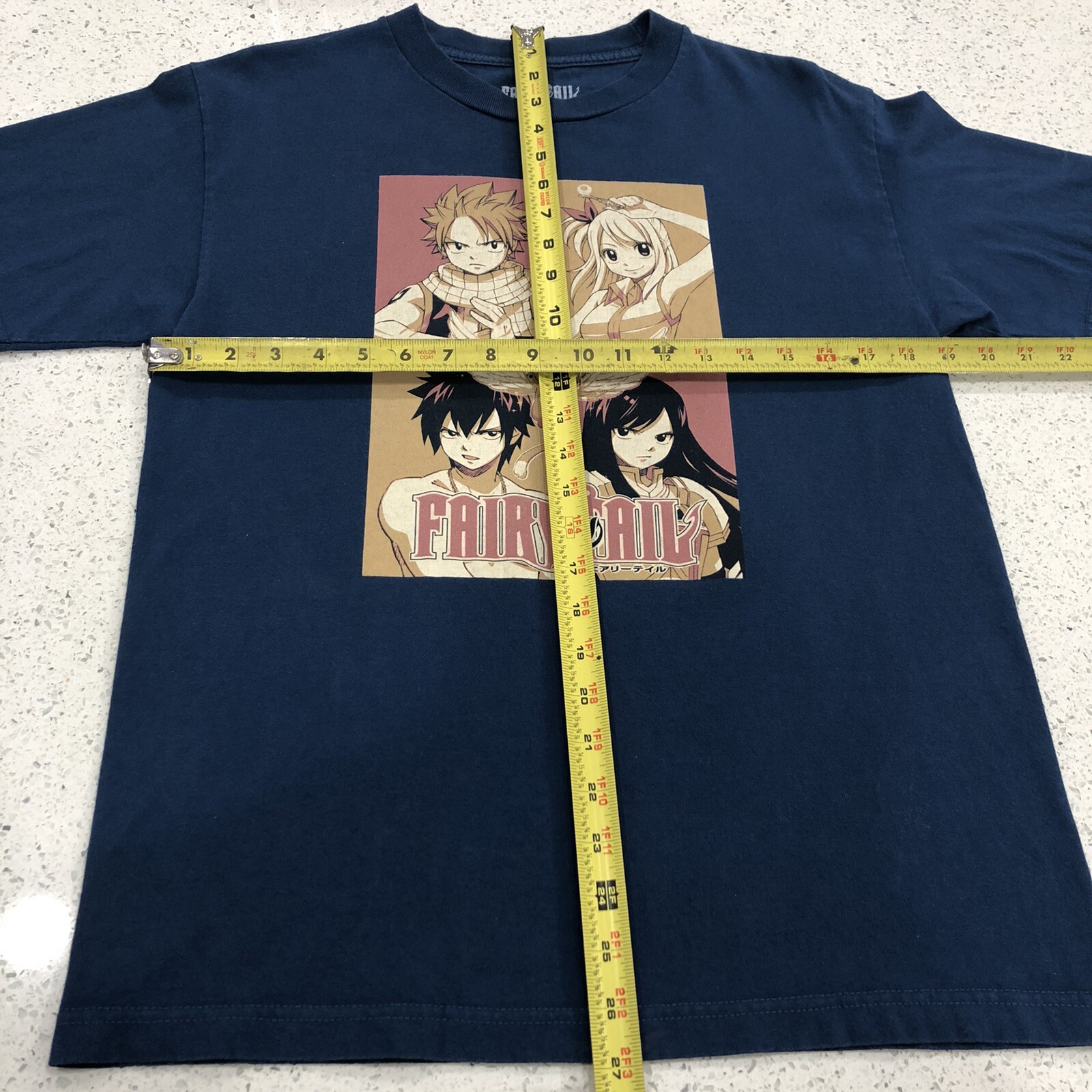 Vary Rare Fairy Tail Featuring Team Natsu Size Medium T-Shirt Blue Pre-Owned gallery