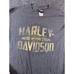 Harley Davidson Koblenz Germany Long Sleeve T-Shirt Mens XL Gray Biker Graphic