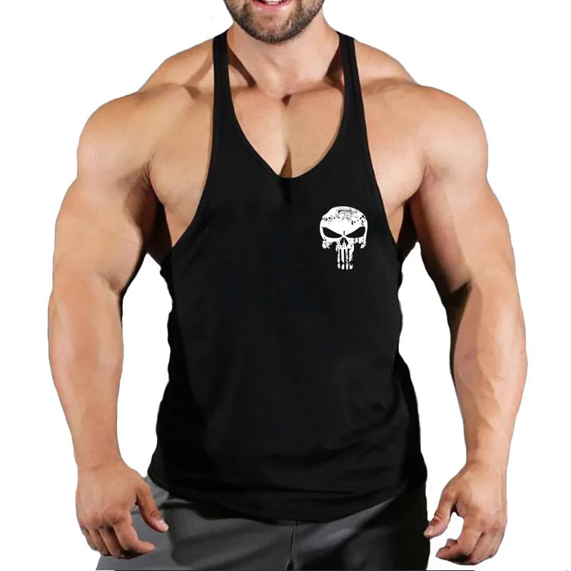 Men's Workout Tank Tops Gym Muscle Tee Bodybuilding Fitness Sleeveless T Shirts gallery