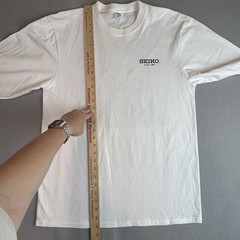 Seiko Divers 200 Prospex Watch Graphic Long Sleeve Shirt White 2 Sided Men’s L