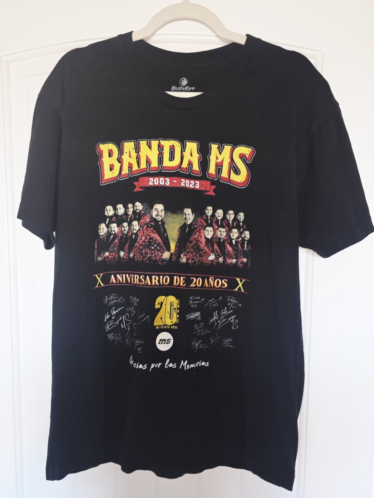 Banda MS "MS20 Tour" Concert Tshirt Size Lg- Mexican Band Celebrating 20 Years gallery