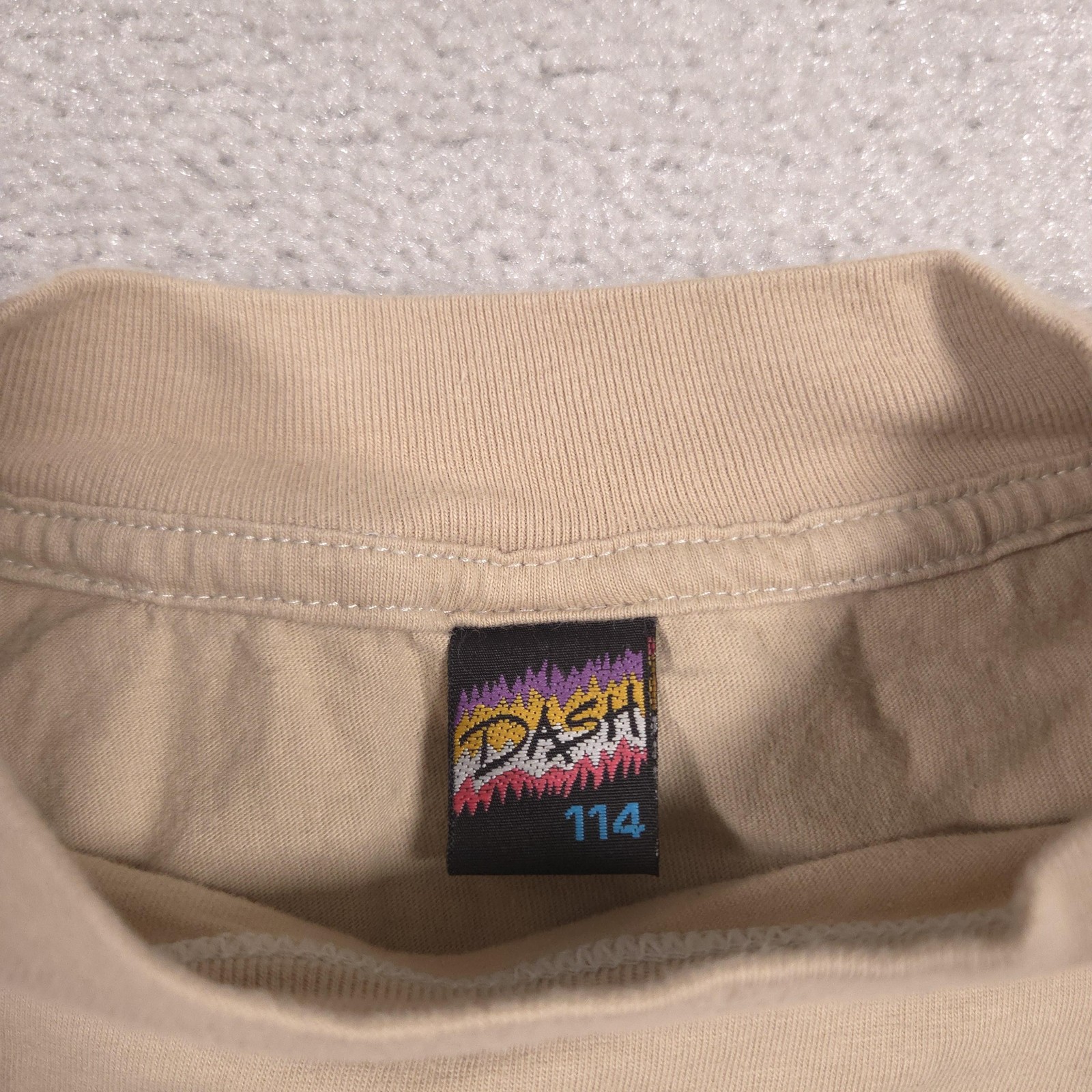Dash Clothing Shirt Mens Large Beige Kenya Embroidered Graphic Tee Africa Travel gallery