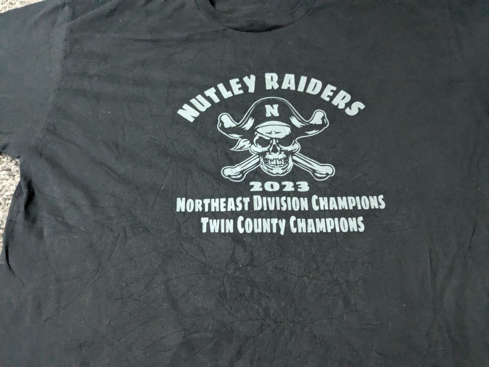 Nutley High School home of the Raiders T Shirt Men's XL Black Short Sleeve 2023 gallery