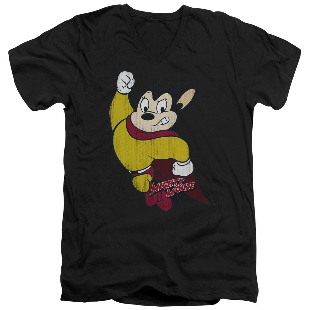 Mighty Mouse Classic Hero Men’s T-Shirt Distressed Officially Licensed S-5XL Tee gallery