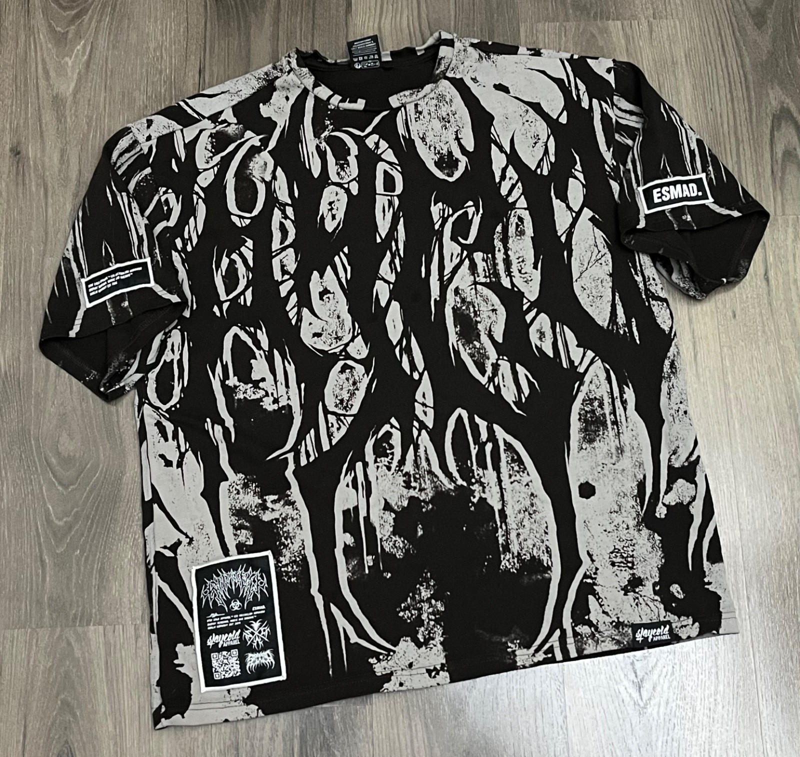 Stay Cold Apparel Heavy Oversized T-Shirt - Small AOP All Over Print gallery