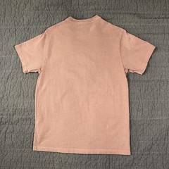 Kith Shirt Men XS Pink Script Logo Embroidered Tee Crewneck Distressed Patina