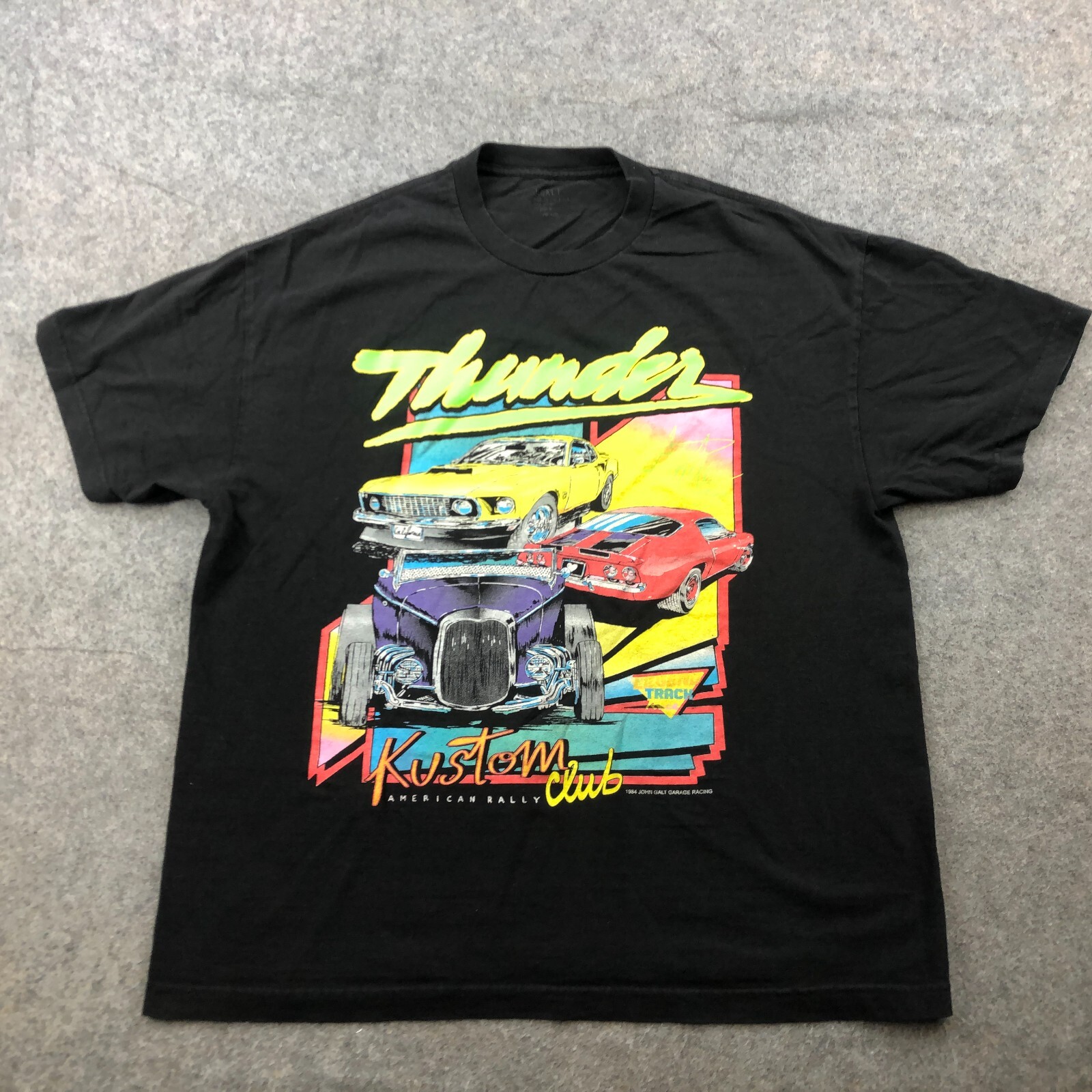 John Galt Shirt Large Thunder Kustom Club Cars Short Sleeve Brandy Melville a1 gallery