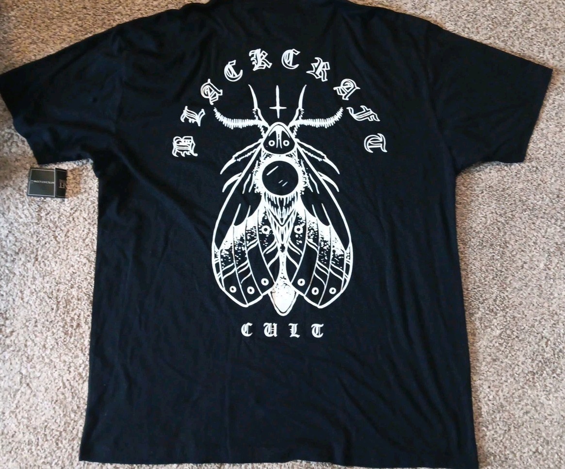 NWT Black Craft Cult Shirt Mens 2XL Short Sleeve Black Goth Punk *read* gallery