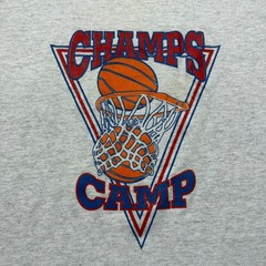 Vintage 90s Champs Camp Basketball Americana Hip Hop Streetwear Shirt USA Large