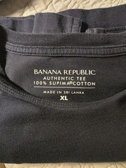 7 Banana Republic Authentic Supima Cotton Tee Men’s XL Crew Neck Short Sleeve T