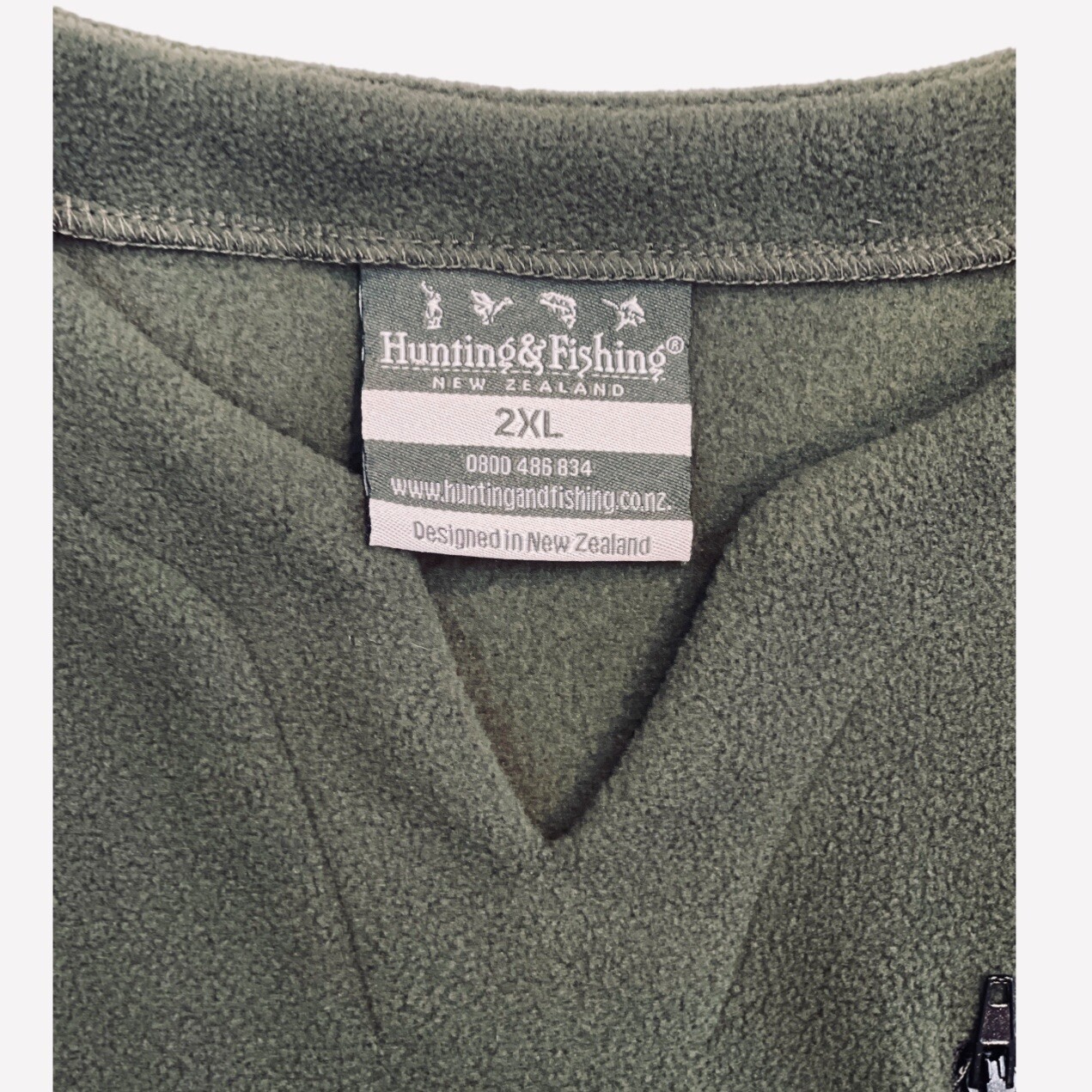 HUNTING & FISHING Men's Micro Tee 2X Anti-Pill Fleece Unique V-Split Zip Pocket gallery