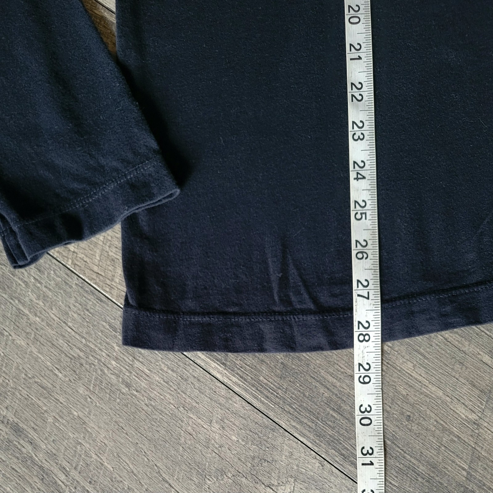 James Perse T Shirt S Black 100% Combed Cotton Midweight Crew Neck Long Sleeve 1 gallery