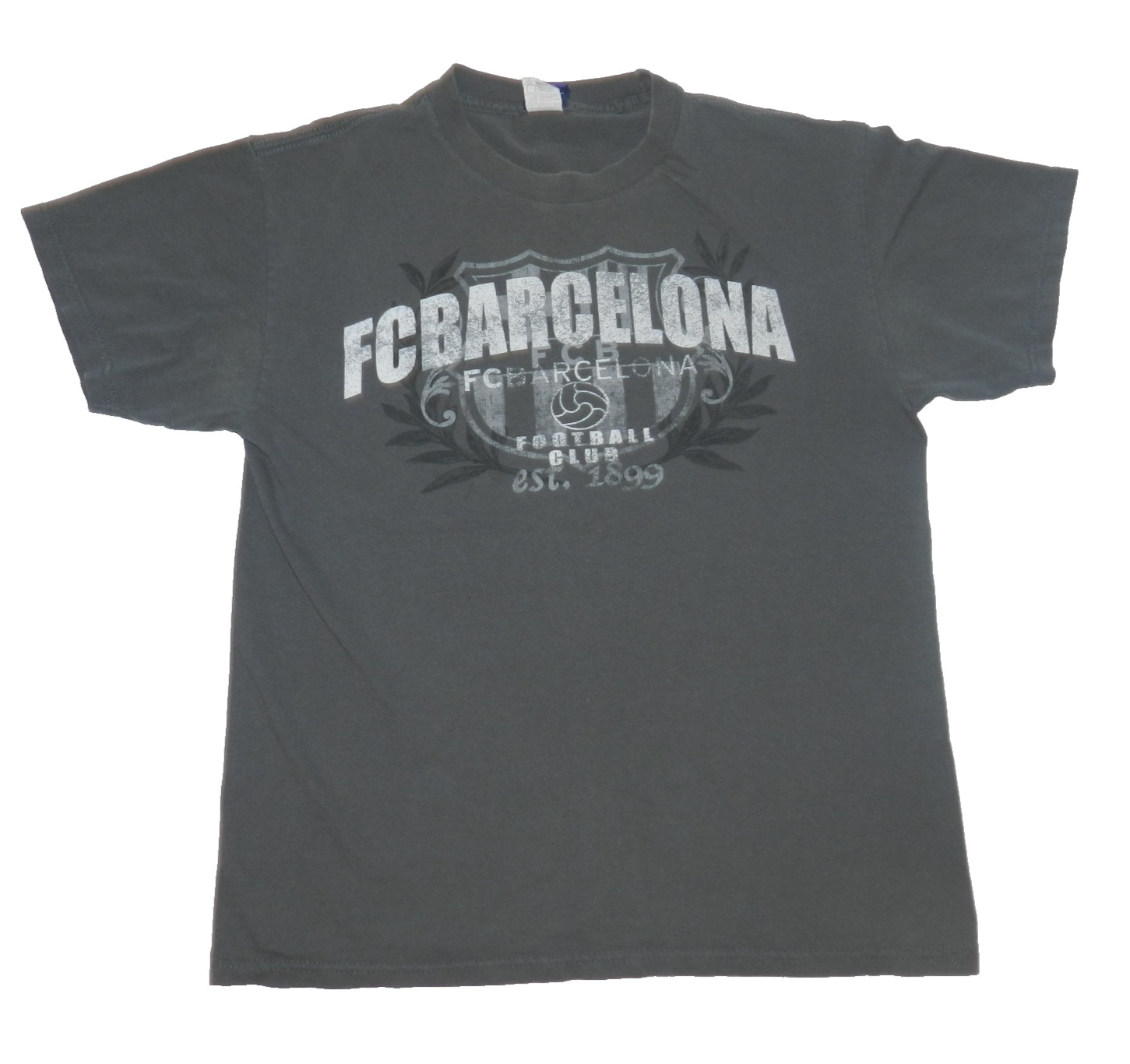FC Barcelona FCB Shirt Men's Medium Gray Futbol Short Sleeve Athletic gallery