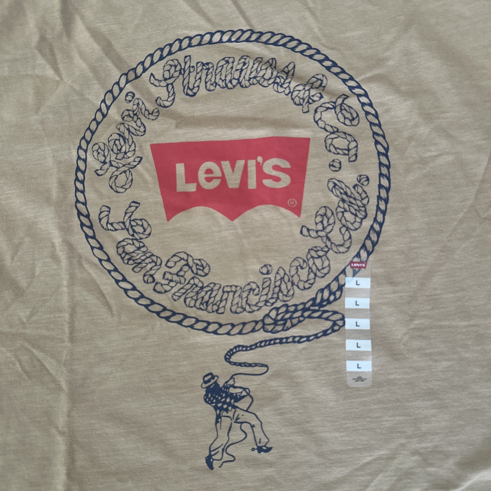 Levi’s Men’s Large Graphic Logo Quality T-Shirt Size Crew Neck Short Sleeve New gallery