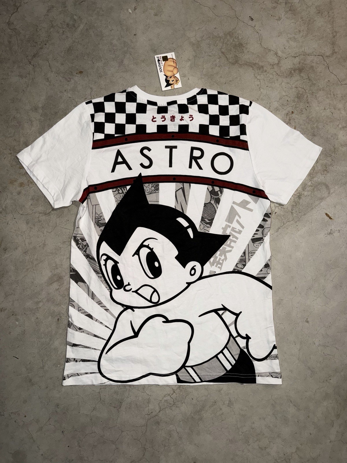 NWT Southpole x Astro Boy Osamu Tezuka Anime AOP Y2K White Tee Men’s Size Small gallery