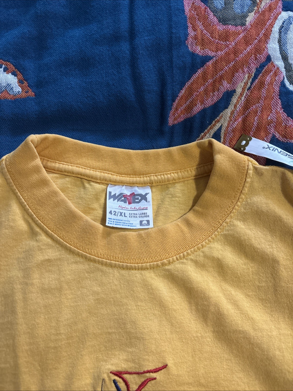 Vintage Tropical Fish Cozumel Mexico Yellow Embroidered T Shirt XL EUC gallery