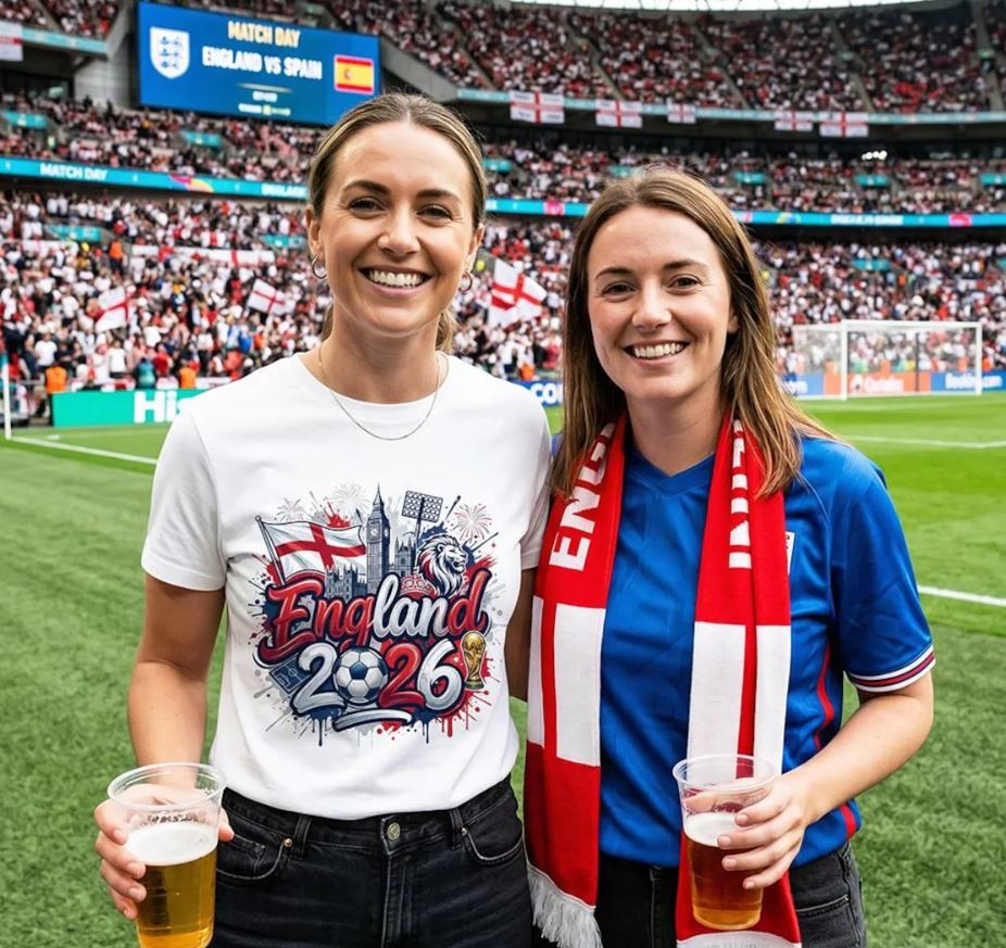 England 2026 Soccer Fan T-Shirt, Football Supporter Tee gallery