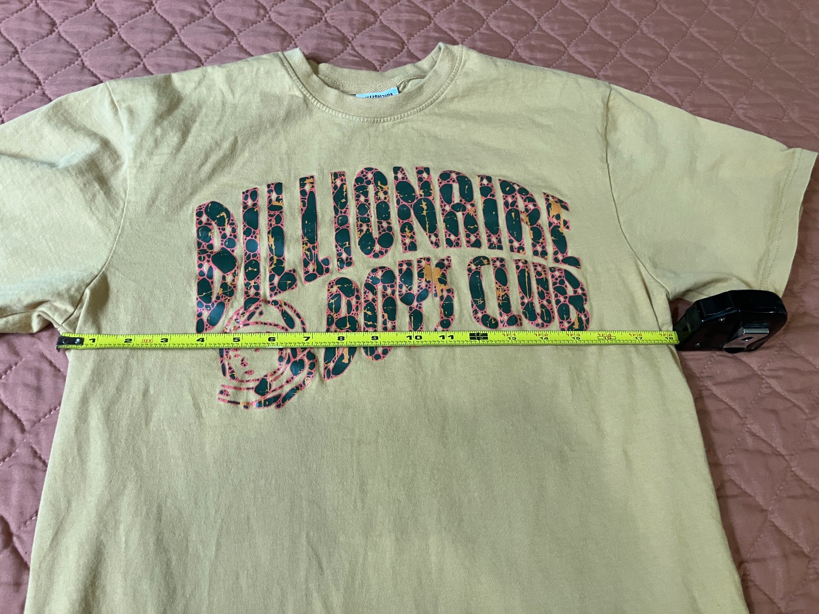 Billionaire Boys Club BBC Arch Logo Shirt Mens Medium Tan Beige Astronaut gallery