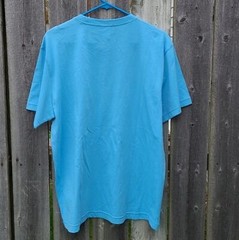 Brooks Brothers Tee Light Blue with Tropical Pattern New Without Tags Large