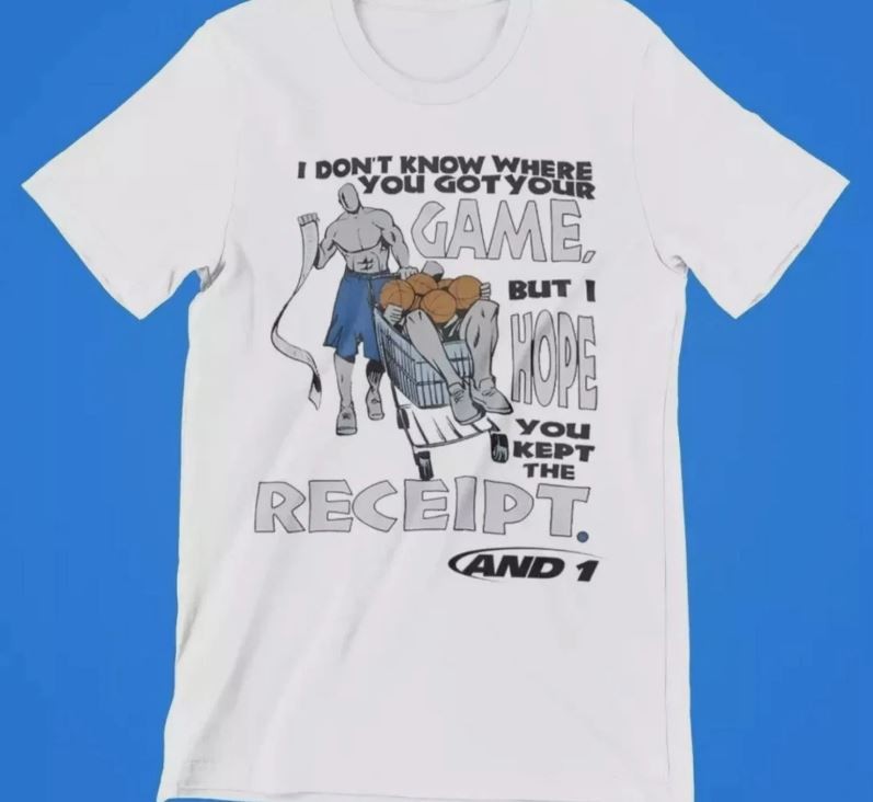 And 1 Got Game Keep Receipt Basketball One Front Only Premium Blend T-Shirt gallery