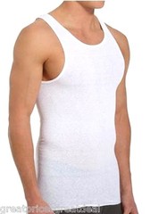 Mens 3 Pack Knocker White A-SHIRTS Small Medium Large XL 2XL 3XL