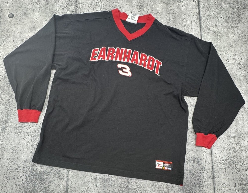 #3 Dale Earnhardt Embroidered & Applique Long Sleeve XLARGE Shirt Intimidator
