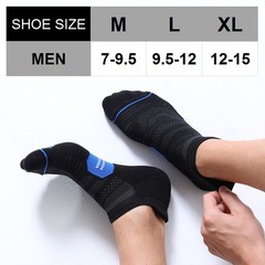 6 Pack Mens Running Ankle Socks Cushion Low Cut Athletic Sport Tab Comfort