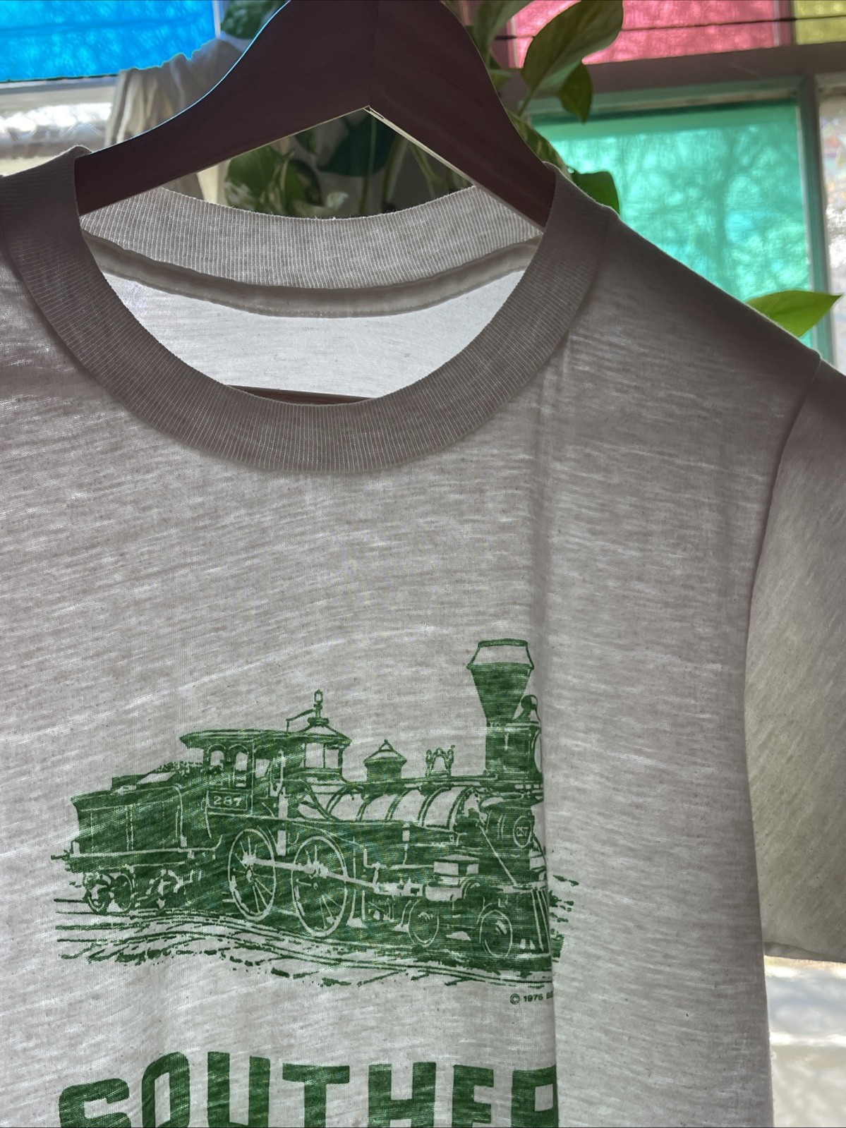 Southern Railway Vintage Single Stitch Tee Shirt Gauzy CSX Railroad Norfolk gallery