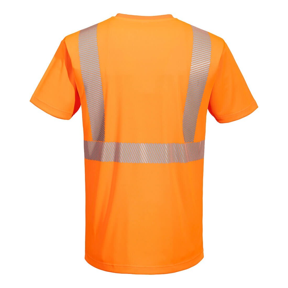 Portwest L044 - Hi-Vis Lightweight S/S T-Shirt Segmented Tape ORANGE SIZES S-6X* gallery
