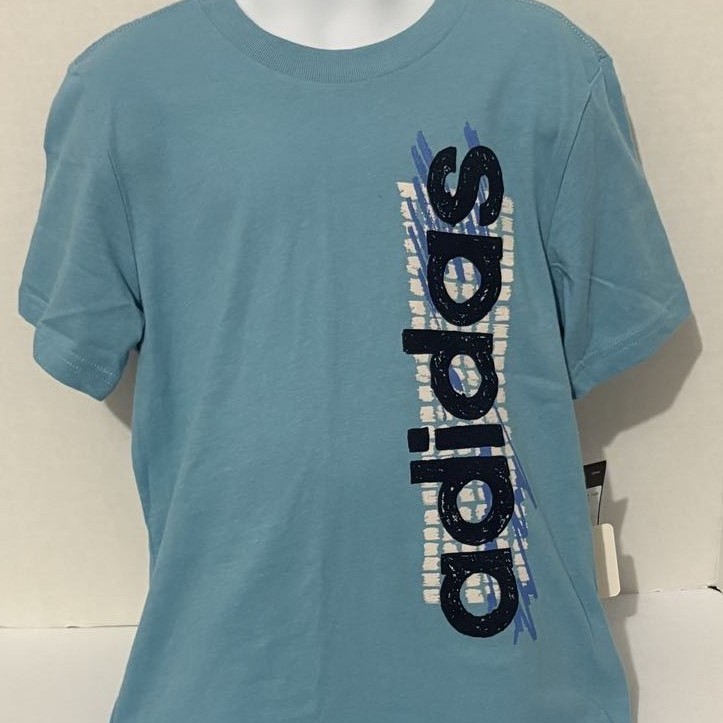 Adidas, Light Blue SH Sl Tee, side Logo, Y-6