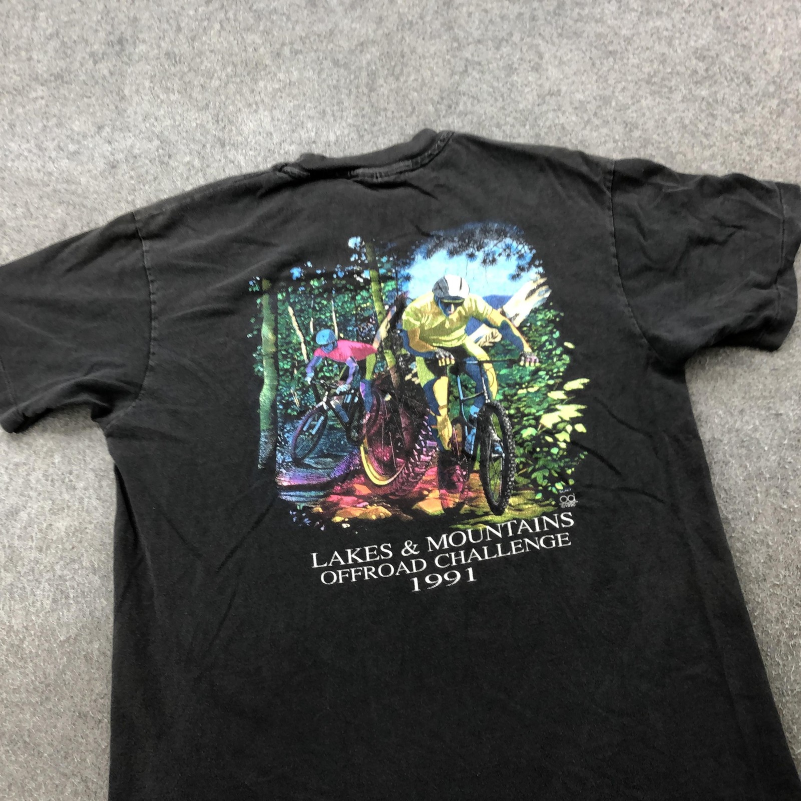 Vintage Mountain Biking Shirt Men Large 1991 Lakes & Mountains Offroad Challenge gallery
