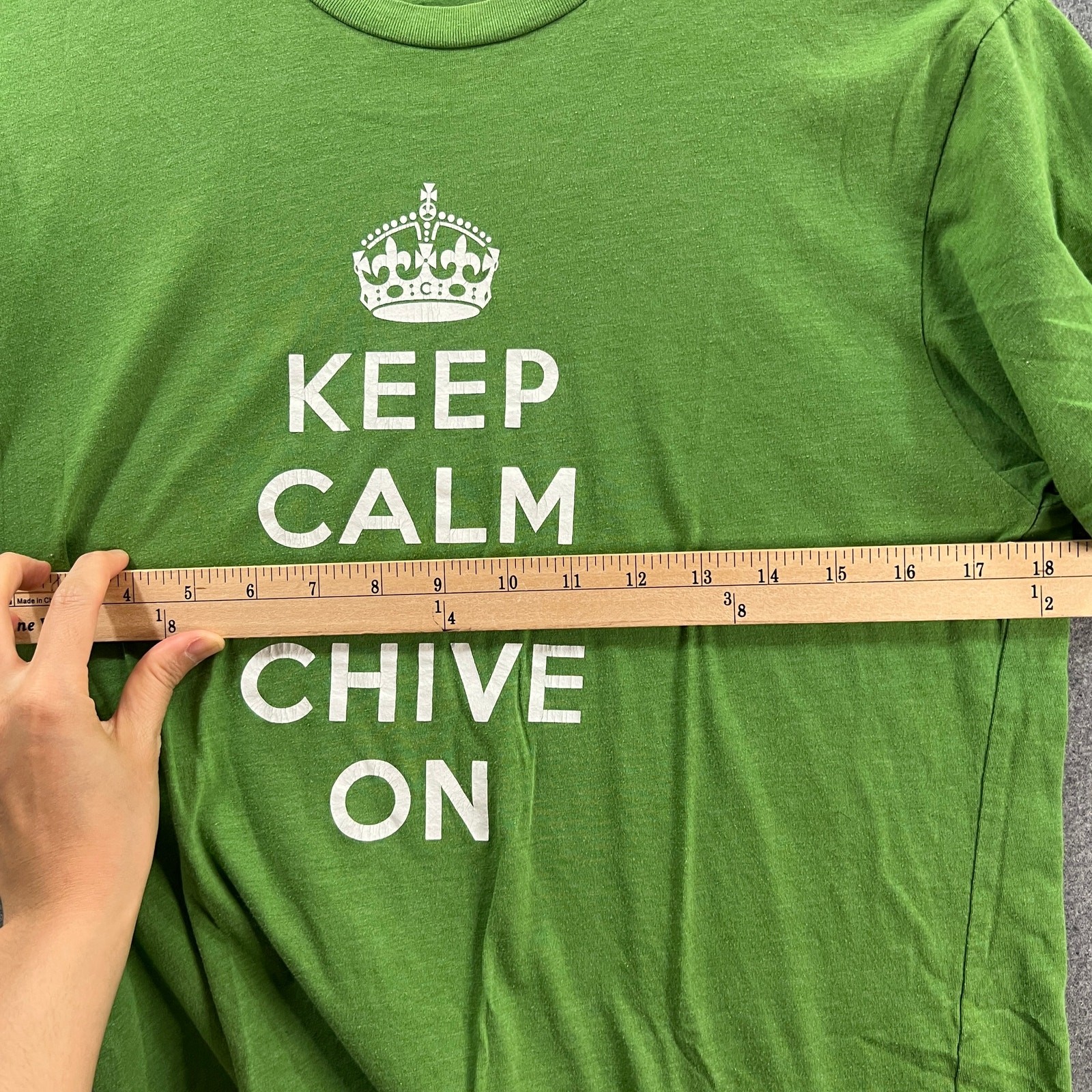 Chive Shirt Adult Small Green Color Outdoor Casual T Shirt Mens gallery