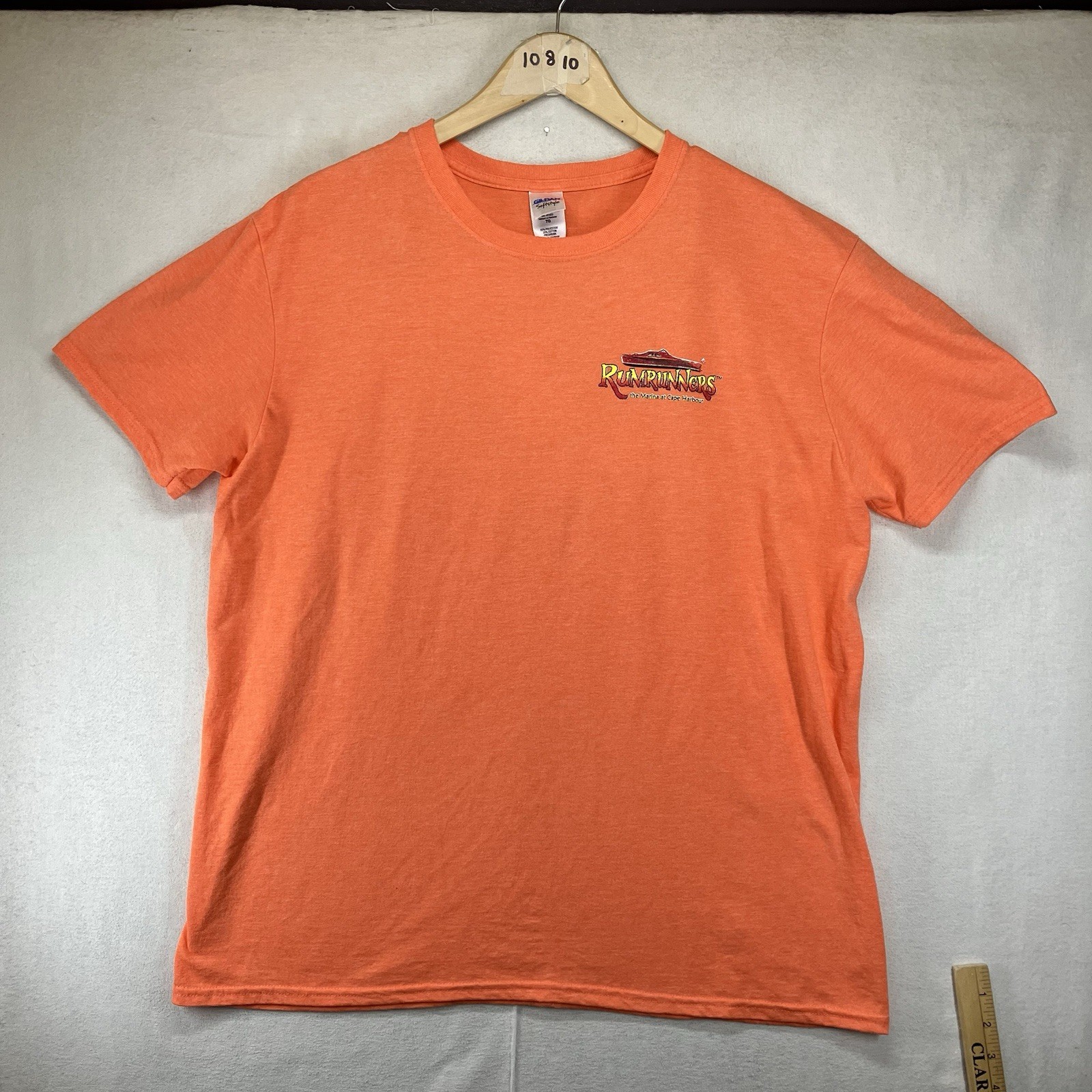 Rumrunners Cape Coral T Shirt Mens XL Colorful Heather Orange Scenic Canal Views gallery
